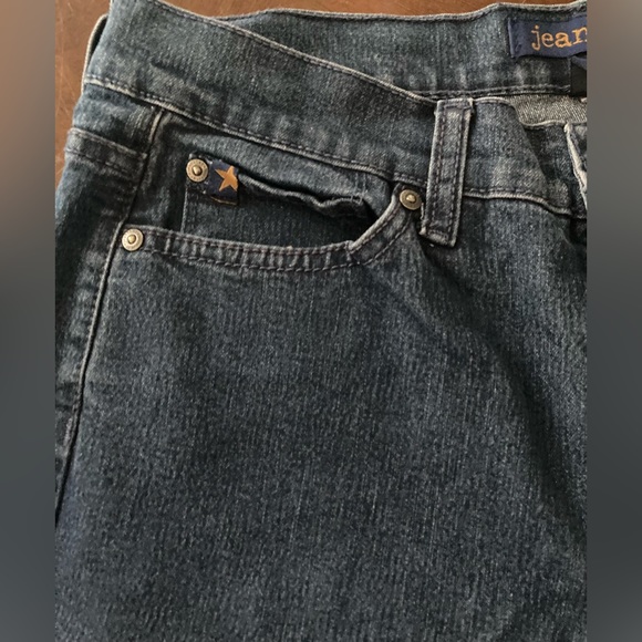 Ladies Size 8 Average Jean Star Dark Denim Jeans - Picture 6 of 16